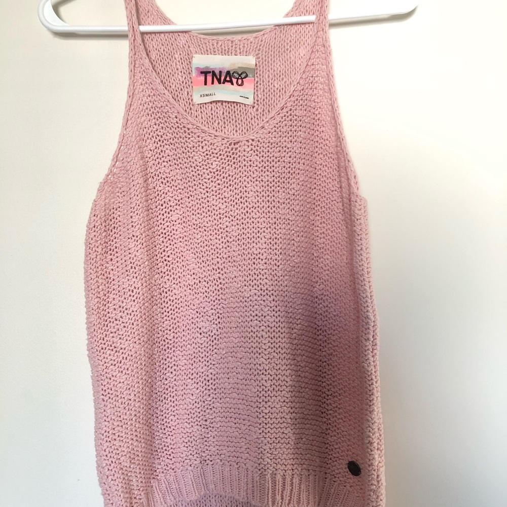 TNA sweater tank top